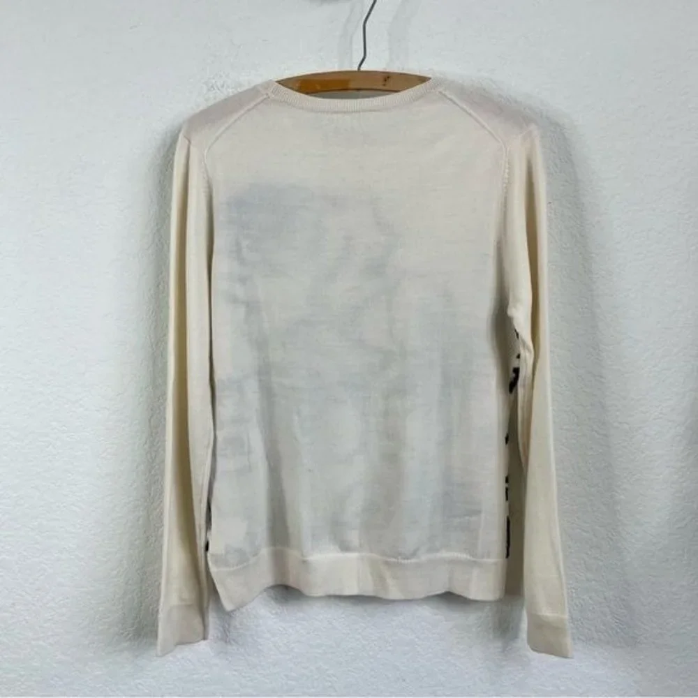 Brooks Brothers Merino Will Rose Sequin Sweater - Picture 4 of 5
